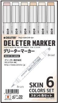 デリーターマーカー　スキン　６色セット